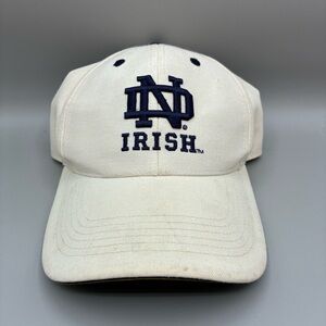 Vintage University Of Notre Dame  Adult 7” Twins Wool Blend NCAA White Blue Hat
